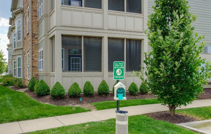 Dog park at West Lafayette apartments.